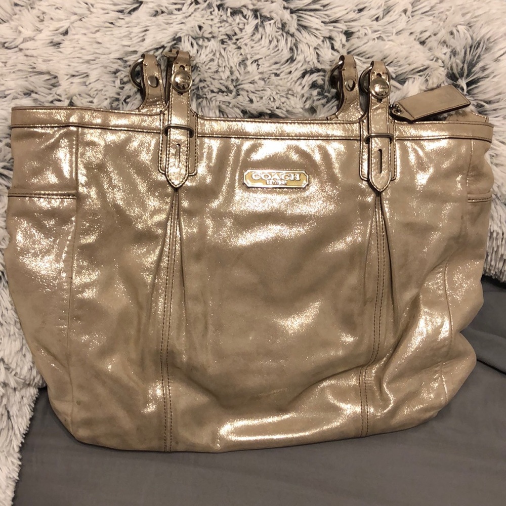 Authentic Sparkly Coach Tote
